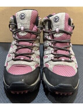 Merrell Moab 2 Mid Waterproof Womens 10 Hiking Boots J06052 Vibram Boulder Blush